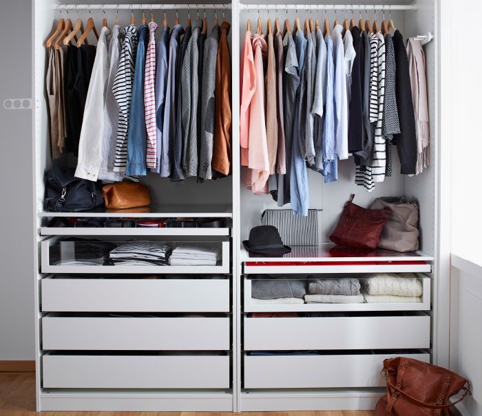 Обзор 4 основных типов гардеробных систем