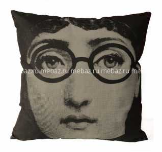 мебель Подушка с портретом Лины Пьеро Форназетти Glasses