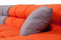 мебель Диван Tufty-Time Sofa угловой модульный серый с оранжевым
