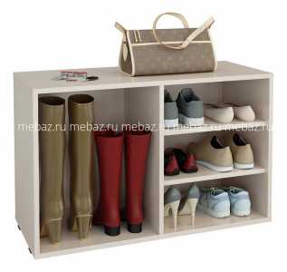 мебель Стеллаж для обуви Лана-2 ПОЛ-2 (1С+1П) MAS_MST-POL-1S-1P-R-16-DM